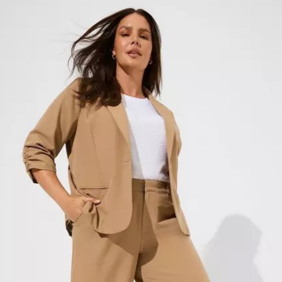 Torrid City Twill Classic Fit Blazer EUC Size 3 - Picture 8 of 10